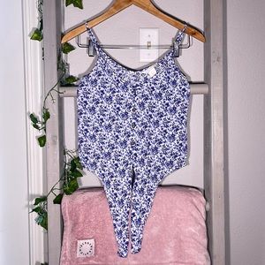 H&M Floral Tie Waist Cami